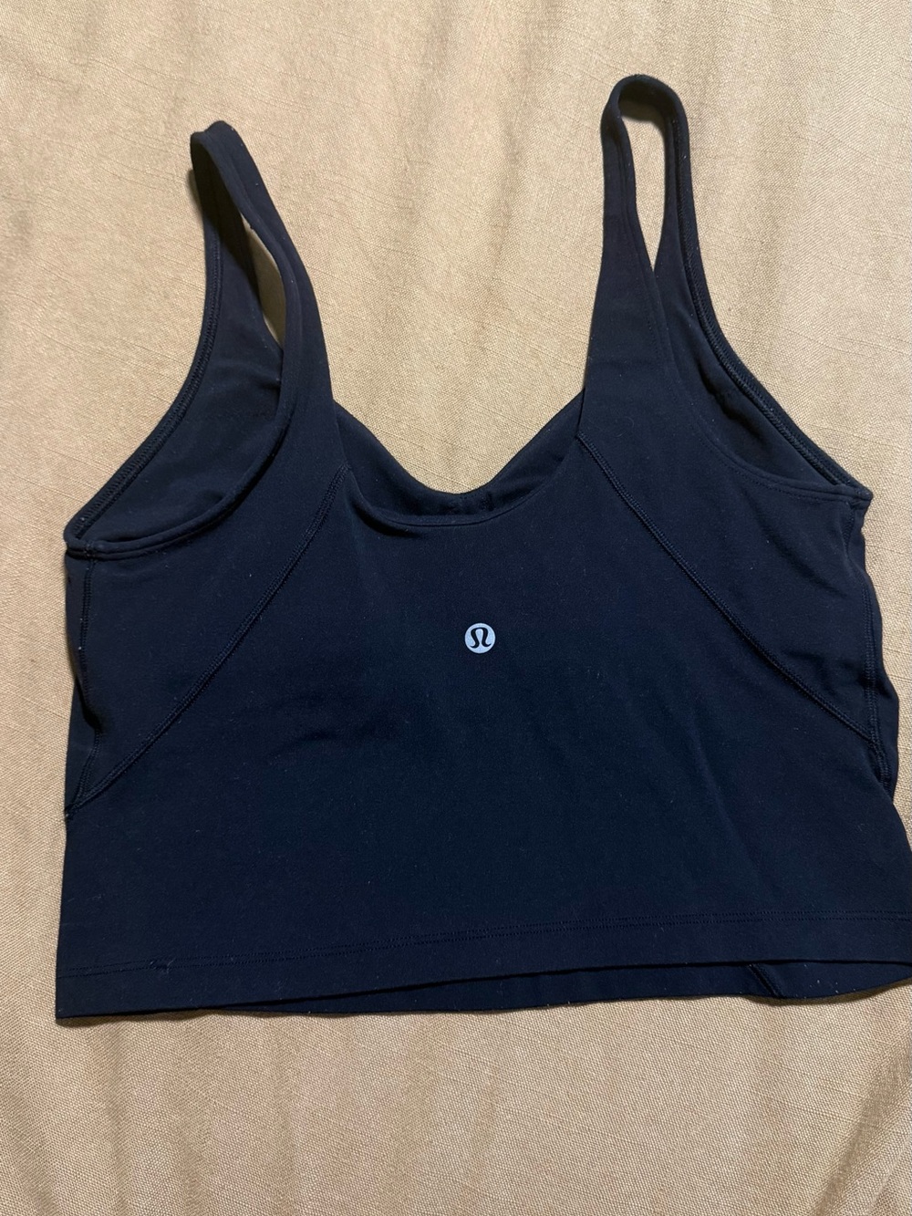 lululemon athletica Black Scoop Neck Sports Bra Tank
